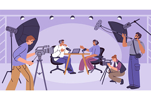 Video movie production process, an Object Illustration by YummyBuum