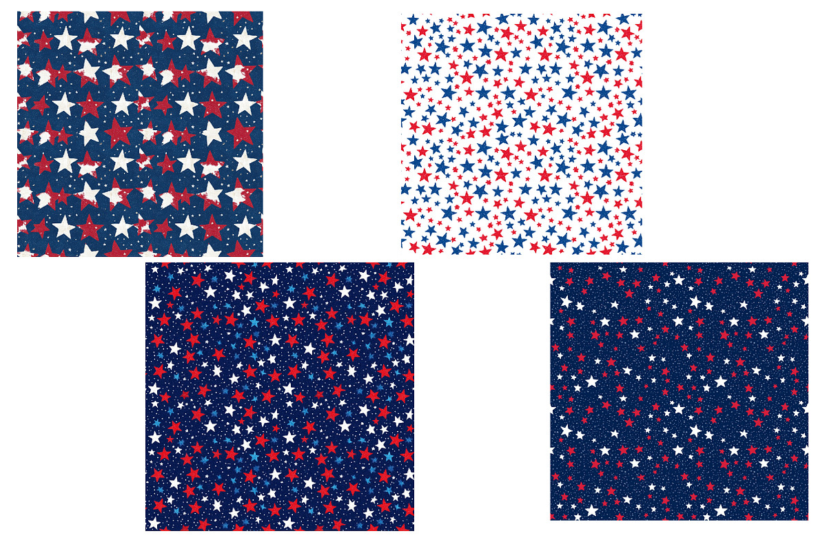 4th of July  Digital Paper, a Seasonal Illustration by Designworld (Photo 4 of 5)