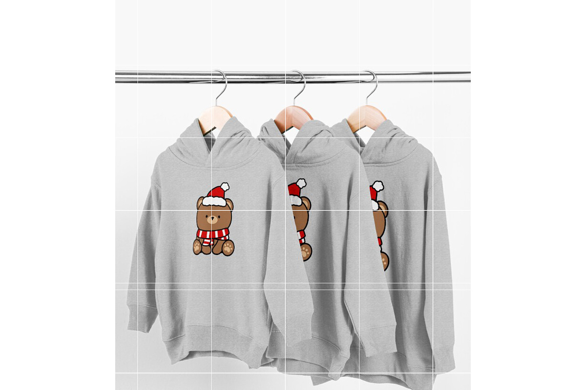 Cute Christmas Bear SVG for Cricut, an Illustration by TheHitShop (Photo 10 of 10)
