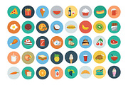 100 Food Flat Icons, an Emoji Icon by Creative Stall (Thumbnail 2 of 3)