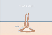 Girl and sea landscape scene creator, a Person Illustration by Imaginary Party (Thumbnail 11 of 11)
