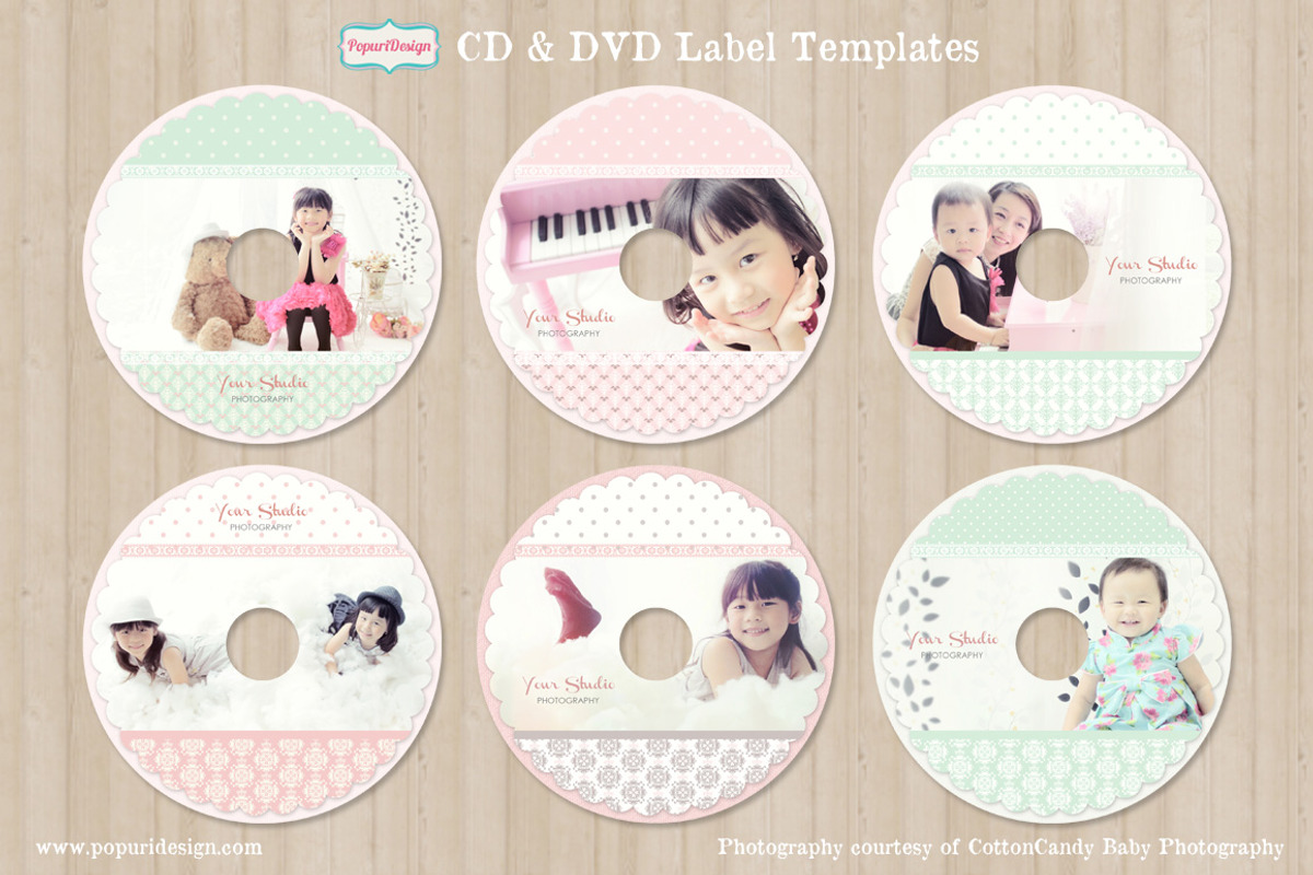 CD / DVD Label Templates, a Stationery Template by designsontheside