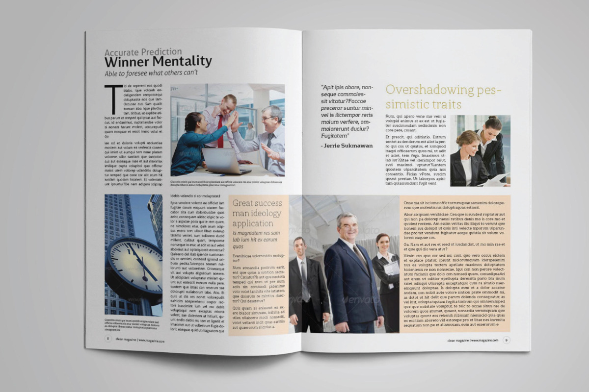 Corporate Magazine Template, a Magazine Template by GreenDesign