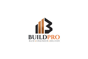 BuildPro Construction Logo Template