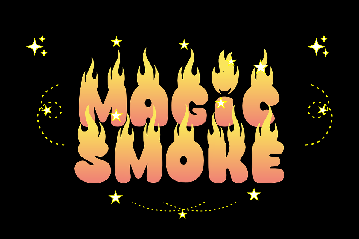 Dragon Fire - Bold Flame Font, a Sans Serif Font by KiddoGlyphs Studio (Photo 4 of 5)