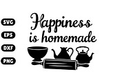 Happiness is Homemade SVG, an Illustration by Awieee1 (Thumbnail 1 of 4)