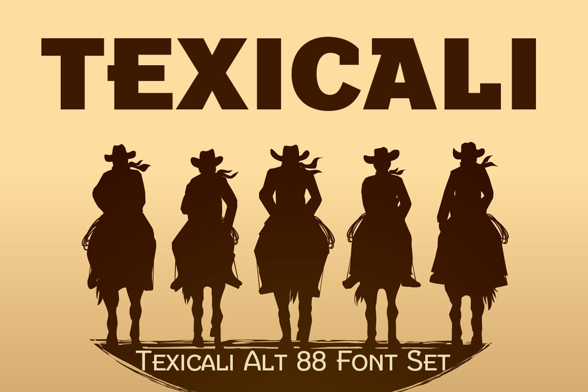 Texicali Alt 88 Font Set, a Font by FontMesa (Photo 1 of 2)