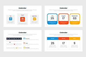 Calendar Infographics Template