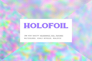200 Holographic Foil Textures