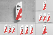 Feather Flag Mockup, an Advertising Mockup by zippypixelstudio (Thumbnail 1 of 8)