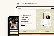 Squarespace 7.1 Template: Social, a Websites & App Template by Kseniia_Design (Thumbnail 1 of 10)