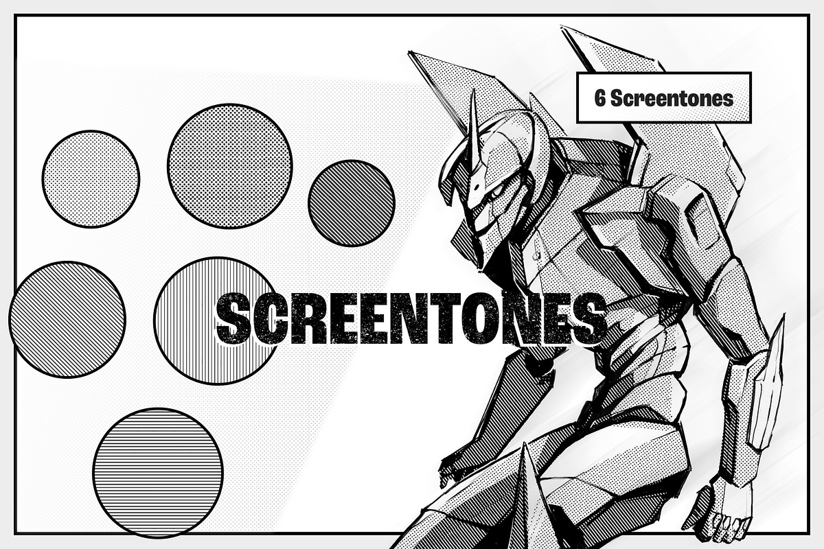 Manga Procreate Brushes Bundle, a Brush Add-On by brushapes.com (Photo 8 of 26)