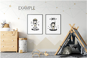 Kids Frames & Wall Mockup Bundle - 5, a Print Template by Yuri-U (Thumbnail 14 of 32)