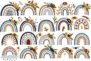 Boho Rainbows, Floral Rainbows, a Decorative Illustration by Usis (Thumbnail 3 of 10)