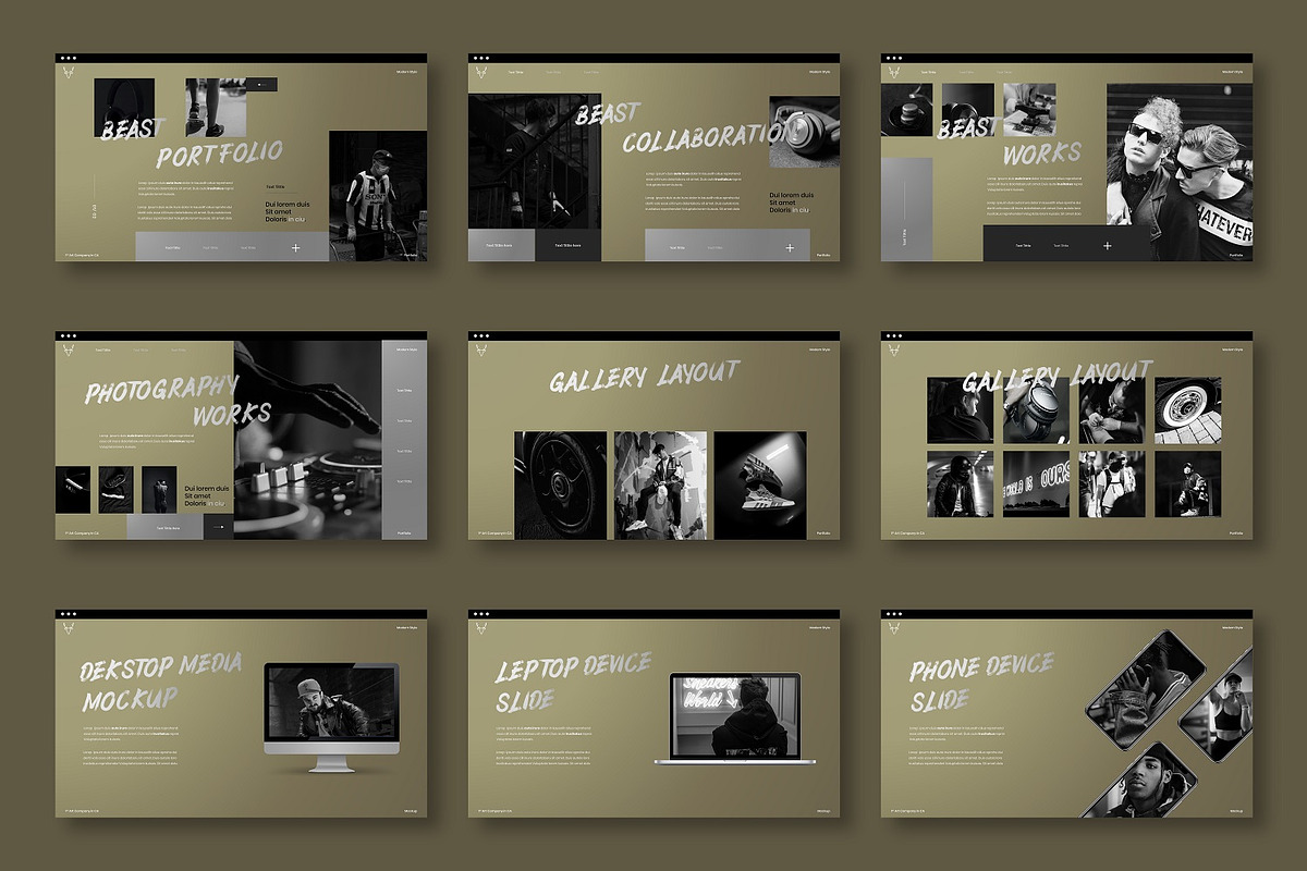 Beast - Business Google Slide, a Presentation Template by Dens Creative Studio (Photo 4 of 6)