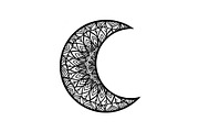 Mandala Crescent Moon Bundle, an Illustration by Designs_River (Thumbnail 18 of 31)