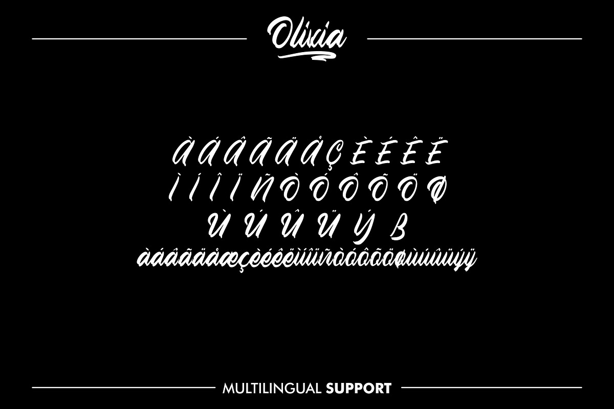 OLIVIA - Handlettering Fonts preview 4
