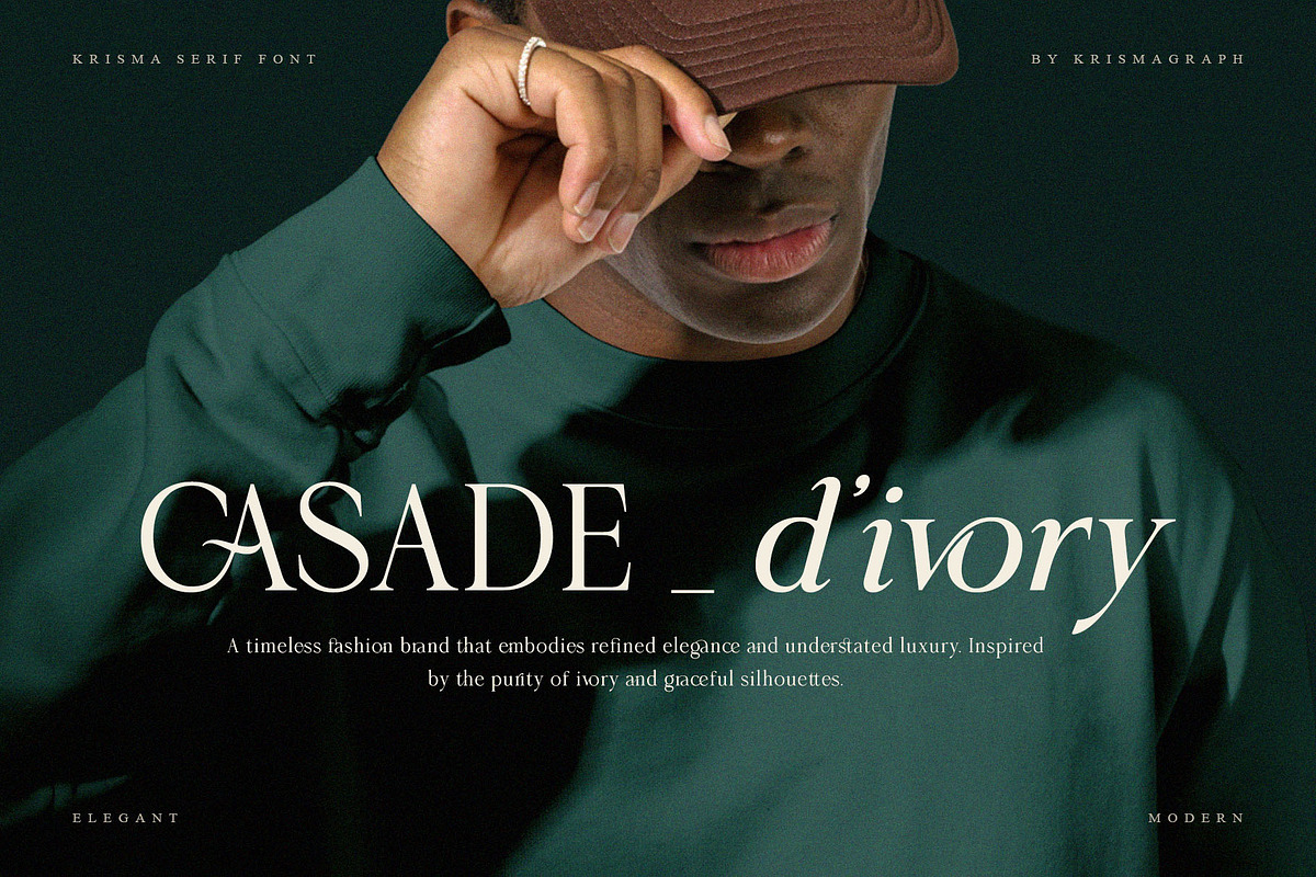 Krisma Serif - Elegant Serif Family, a Serif Font by Krismagraph (Photo 2 of 15)