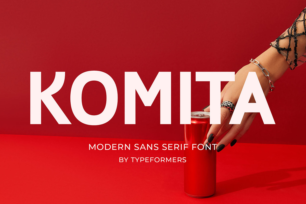 Komita - Modern Sans Serif, a Sans Serif Font by Typeformers (Photo 1 of 5)