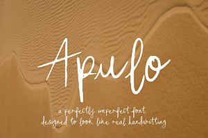 Apulo Handwritten Font