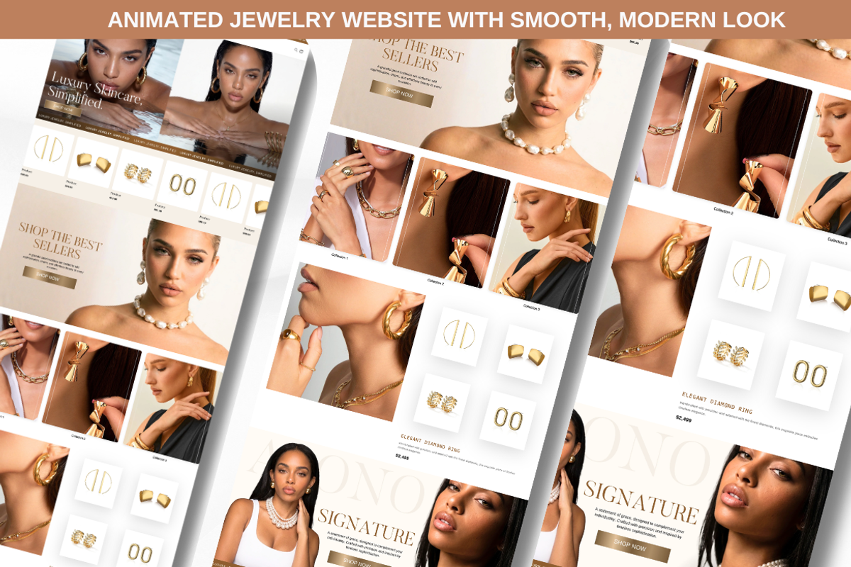Jewelry shopify theme, a Shopify Template by WeBuildBrand (Photo 2 of 6)