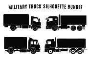 Military Truck Silhouette Vector Set, a Person Illustration by Gfx Expert Team (Thumbnail 3 of 3)