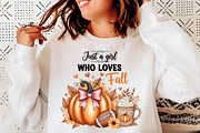 Just A Girl Who Loves Fall Png,, an Illustration by CreationArt (Thumbnail 4 of 5)