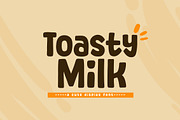 Toasty Milk, a Font by khurasan (Thumbnail 1 of 4)