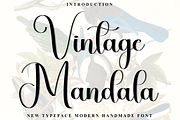 Vintage Mandala, a Handwritten Font by InermediaSTUDIO (Thumbnail 1 of 8)