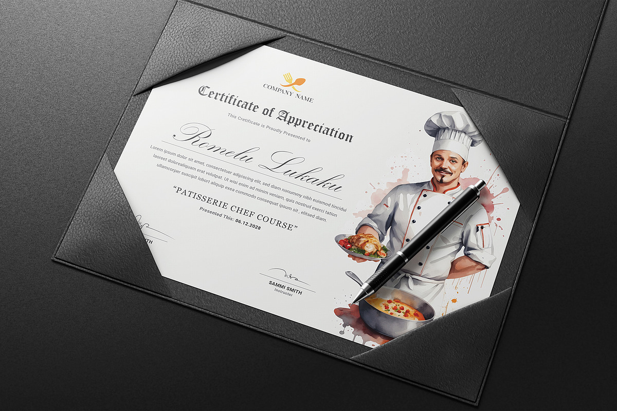 Chef Certificate, a Stationery Template by DesignDevisers (Photo 7 of 10)
