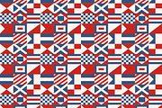 16 Nautical Retro Patterns & Borders, a Pattern Graphic by Adiemus (Thumbnail 4 of 13)