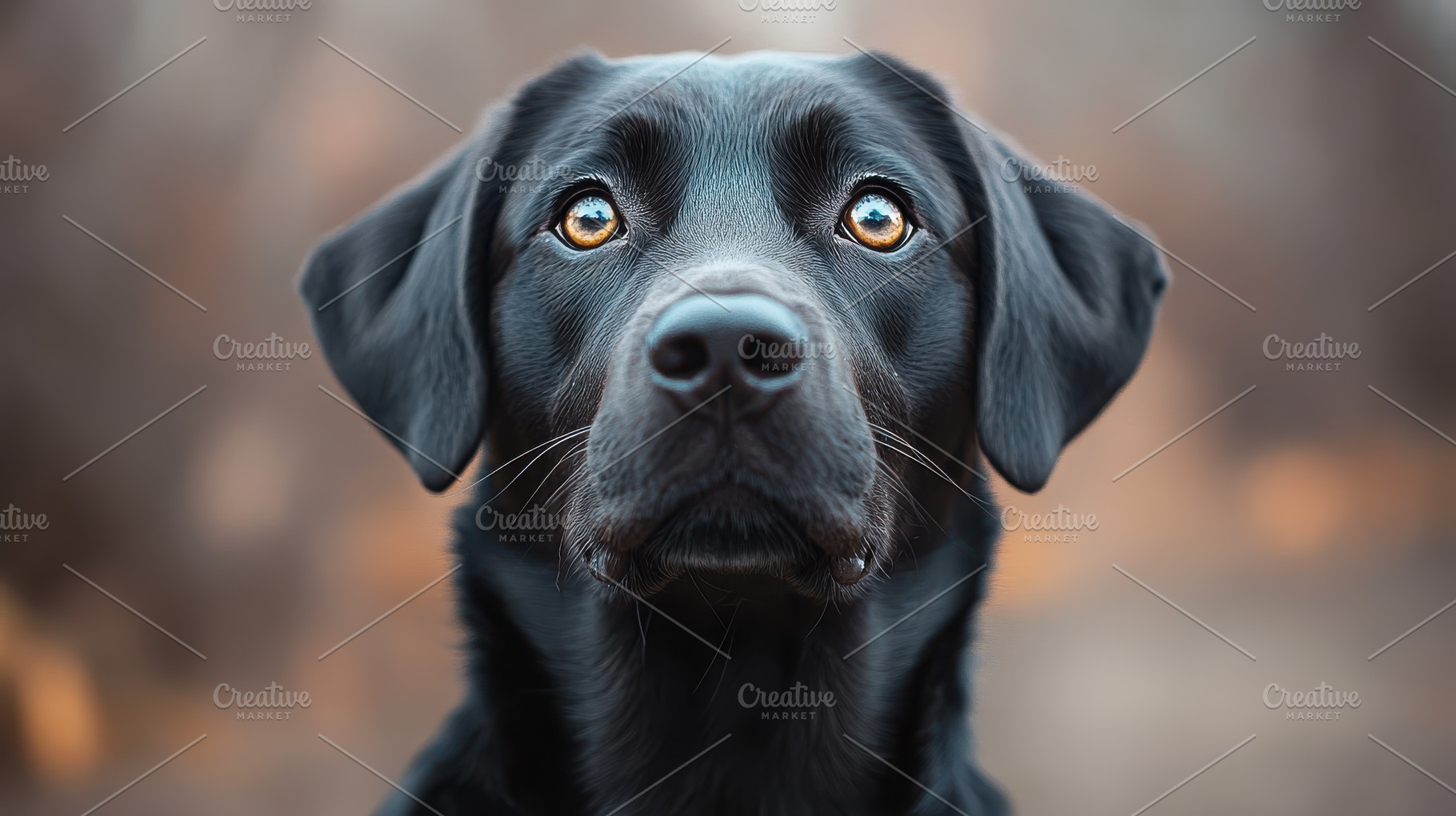 Close-up portrait of a focused black, an Animal Photo by Pixeness Studio