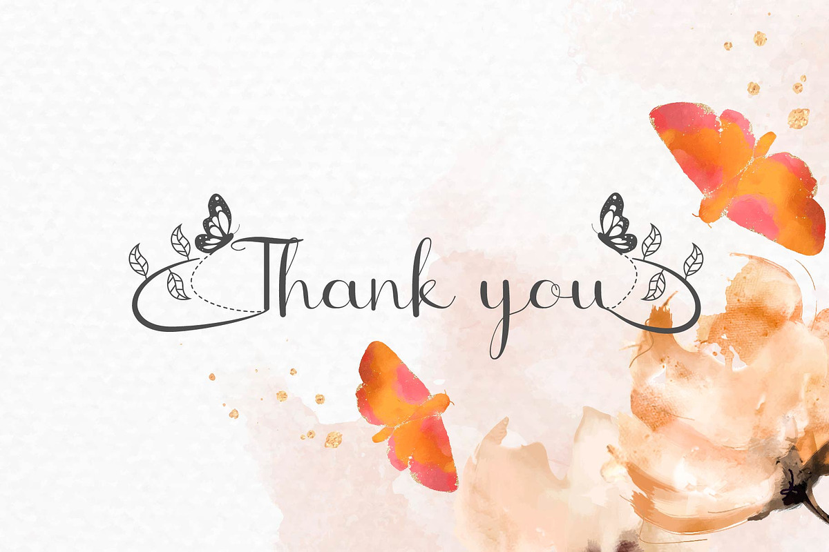 Butterfly - Script Font, a Script Font by Densu Creative (Photo 5 of 7)