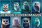 Owl on Snowy Branch Coloring Pages, an Animal Illustration by martinblan (Thumbnail 2 of 4)