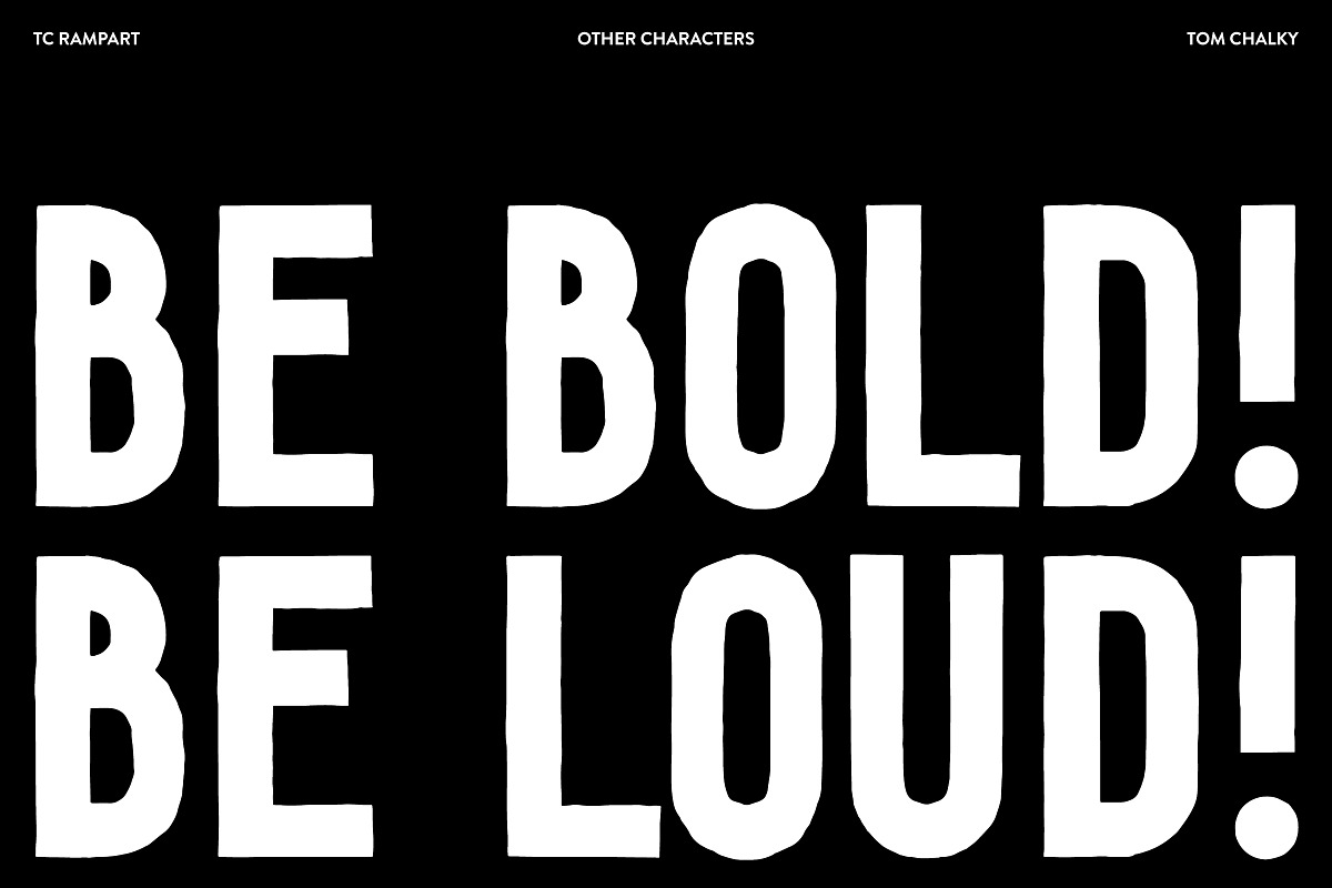 RAMPART - Vintage Sans Serif Font, a Sans Serif Font by Tom Chalky (Photo 11 of 11)