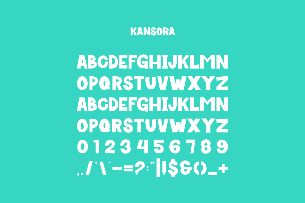 Kansora - Comic Font, a Sans Serif Font by Iqsiart Studio (Photo 4 of 6)