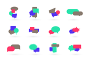 speech bubble icons, a Solid Icon by vekstok (Thumbnail 5 of 5)