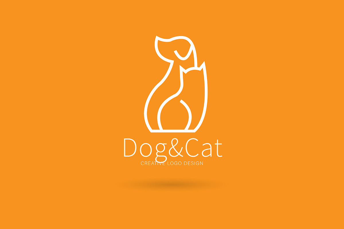 Dog and cat logo, animal logo, a Branding & Logo Template by Logocreative (Photo 2 of 3)