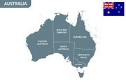 Detailed map of Australia, an Illustration by Vector Shop (Thumbnail 4 of 5)