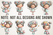 Birthday Fairy Clipart, an Illustration by RobertsArt (Thumbnail 2 of 7)