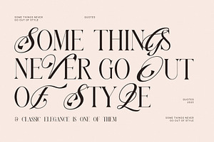 Never Things Elegant & Premium Serif