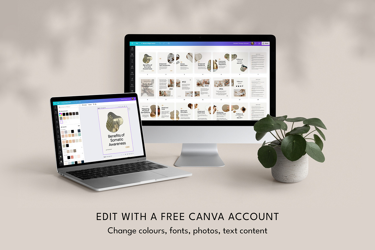 Somatic Therapy Instagram Canva, a Templates & Theme by Miri Campbell (Photo 6 of 9)