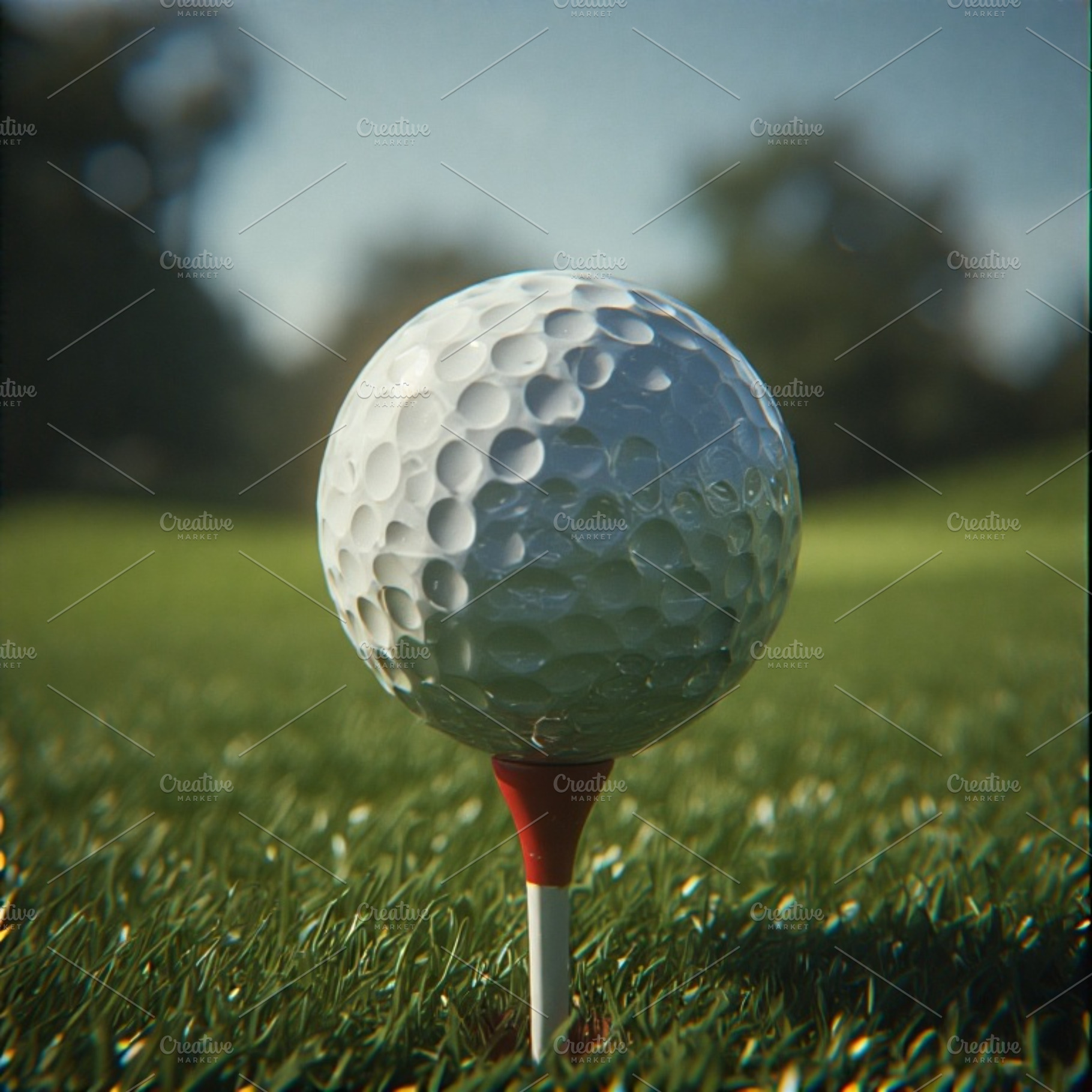 Golf ball stock image, a Photo by ComfortQ