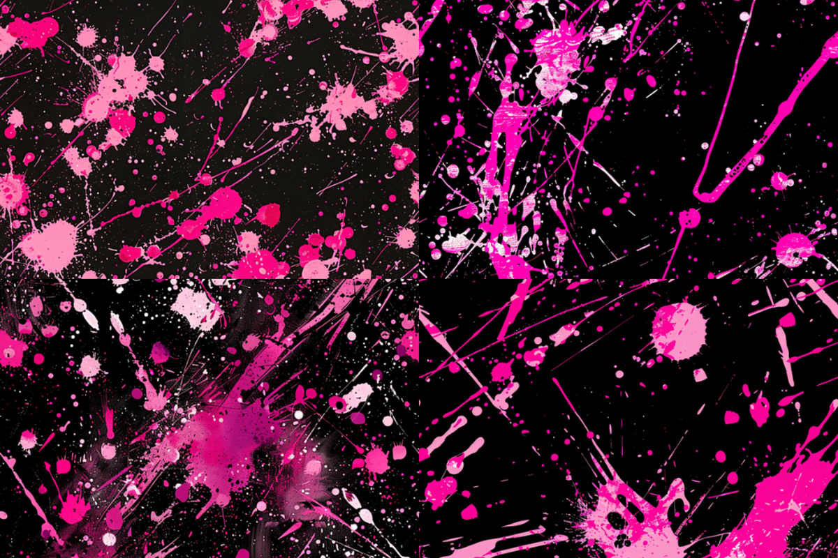 Pink Paint Splatter Seamless Pattern, a Pattern Graphic by PrintablesByFranklyn (Photo 4 of 6)