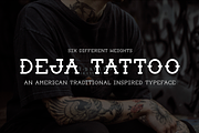 Deja Tattoo Typeface, a Font by Miles McMahon (Thumbnail 1 of 5)
