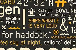 Ships Whistle Monoline Font