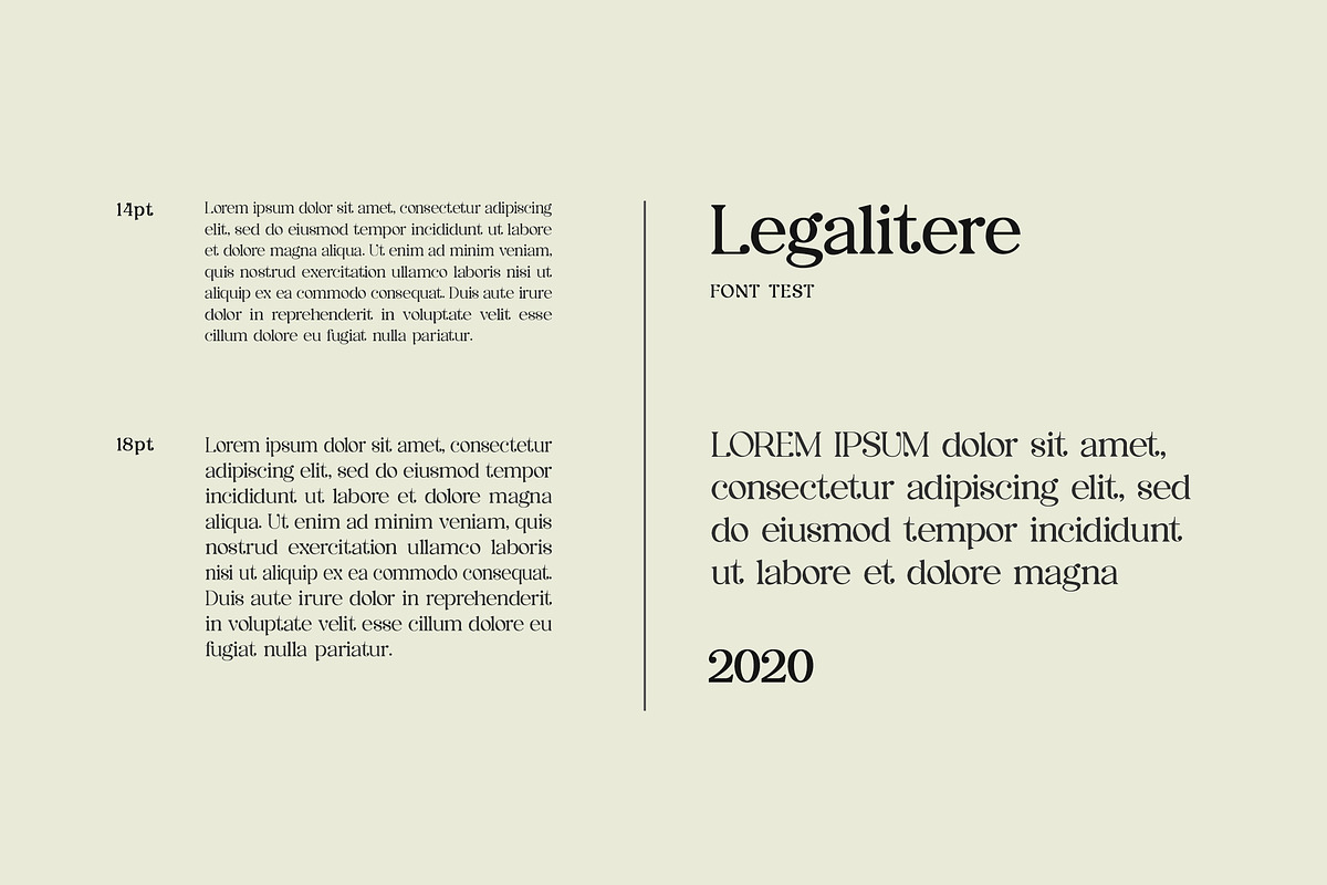 Legalitere Serif Font preview 3