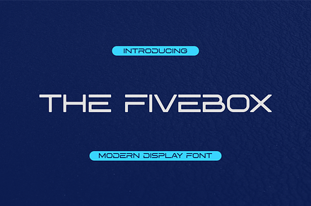 The Fivebox Font, a Sans Serif Font by brahamb_design