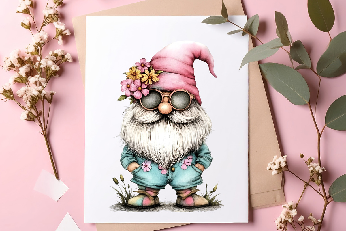 Whimsical summer old man clipart, an Illustration by SinaCreation (Photo 6 of 9)