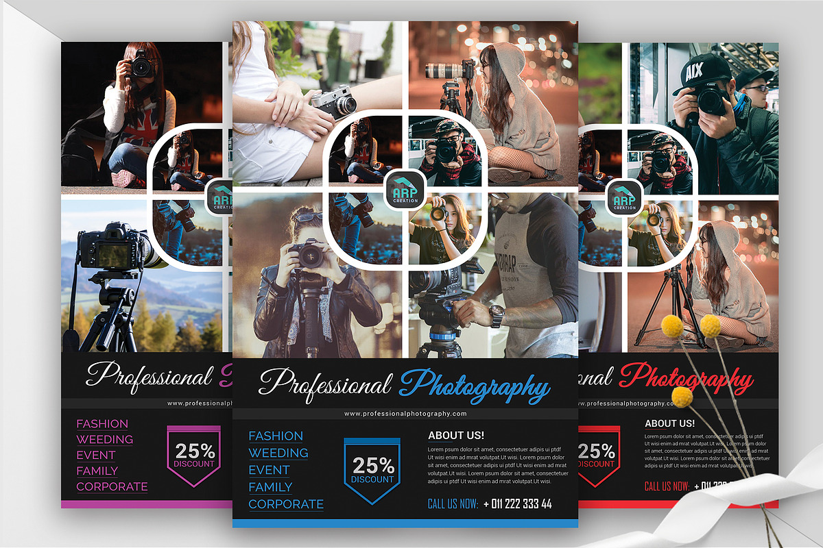 Photography Flyer Template, a Flyer Template by ARP Creation (Photo 2 of 7)